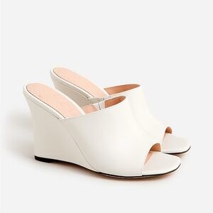 J. Crew Biana Leather Wedges